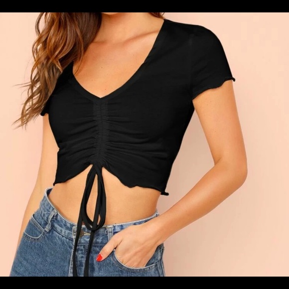 black shein top